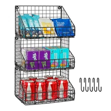 3-Tier Stackable Detachable Snack Organizer (Large Size), Countertop Display/...