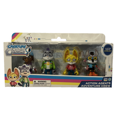 The Creature Cases 3'' Action Agents-Adventure Crew 4-Pack Damaged Box