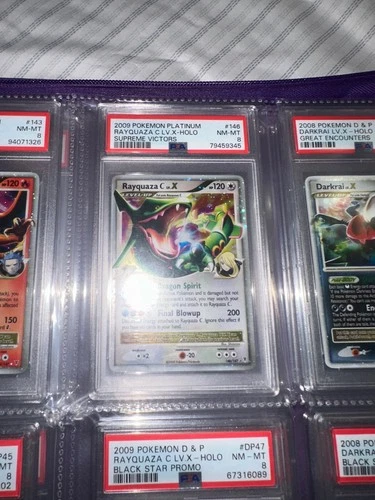 Rayquaza C LV. X 146/147 Holo Rare - Supreme Victors Pokemon TCG - PSA 8
