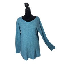 Max Studio 100% Cashmere Sweater Womens L Rib...