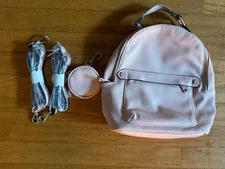 Madden Girl Pink Mini Backpack Purse Coin Purse Ear Bud Carrier New See Details