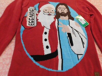 Tipsy Elves Jesus And Santa Christmas Sweater Tipsy Elves Santa