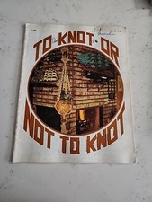 To Knot or Not To Knot Macrame Vintage Pattern Instruction Book Plant Hanger