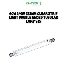 GE 221mm 60 Watt Clear Strip Light Lamp Bulb Tube