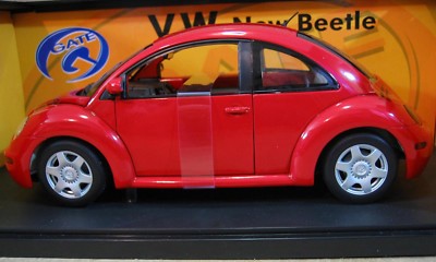 Gate Volkswagen New Beetle Coupe 98' Red Car Die Cast 1:18 Scale