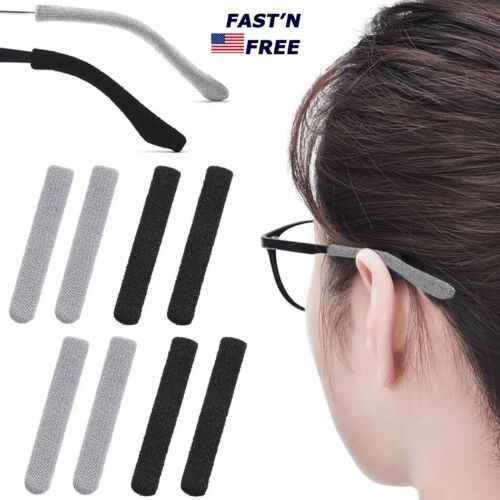 8× Antirutsch Elastisch Weich Brillen Bügelenden Stöpsel Hülle Brille Ohr Polster USA - Bild 4 von 20