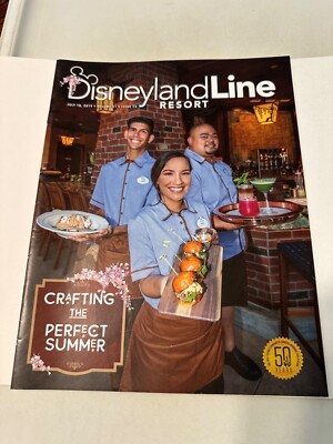 DISNEYLAND LINE RESORT Cast Member Only Exclusive Magazine Rare - Jul 18, 2019!