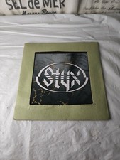 Styx Rock Band Carnival Mirror White Lettering Original Vintage 80s 6&rdquo; X 6&rdquo;