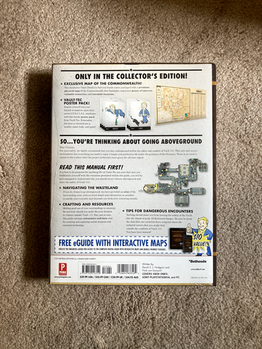Fallout 4 Vault Dweller's Survival Guide Collector's Edition w/ Cards+Map SEALED - Picture 2 of 6