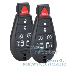 2x for Chrysler Town & Country 2008-2014 Proximity Keyless-Go Remote Car Key Fob