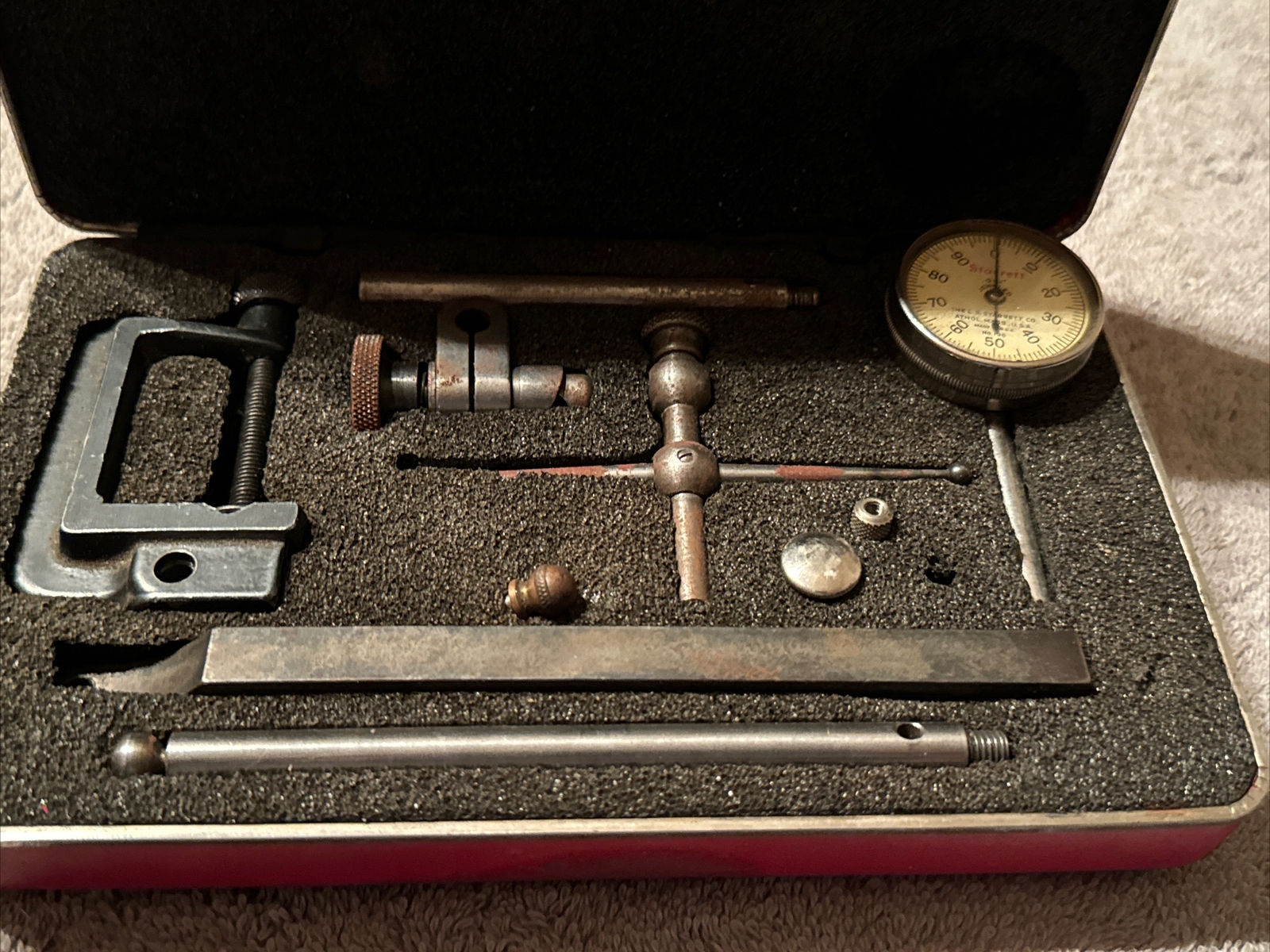 Starrett 196 Universal Dial Test Indicator Gauge Set w/Case (GAL137589) eBay