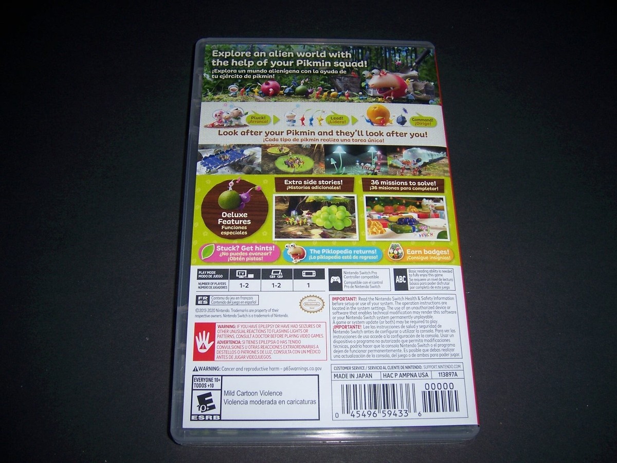 Authentic Box Case ONLY Replacement Nintendo Switch for Pikmin 3
