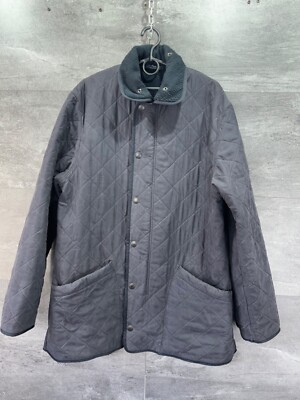 Barbour Microfibre Polarquilt Jacket Navy Mens Size Medium