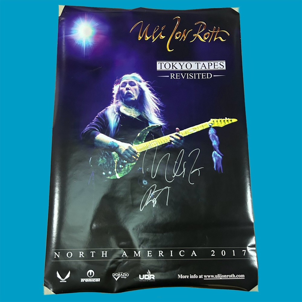Uli Jon Roth Signed Poster Tokyo Tapes Revisited 24x36