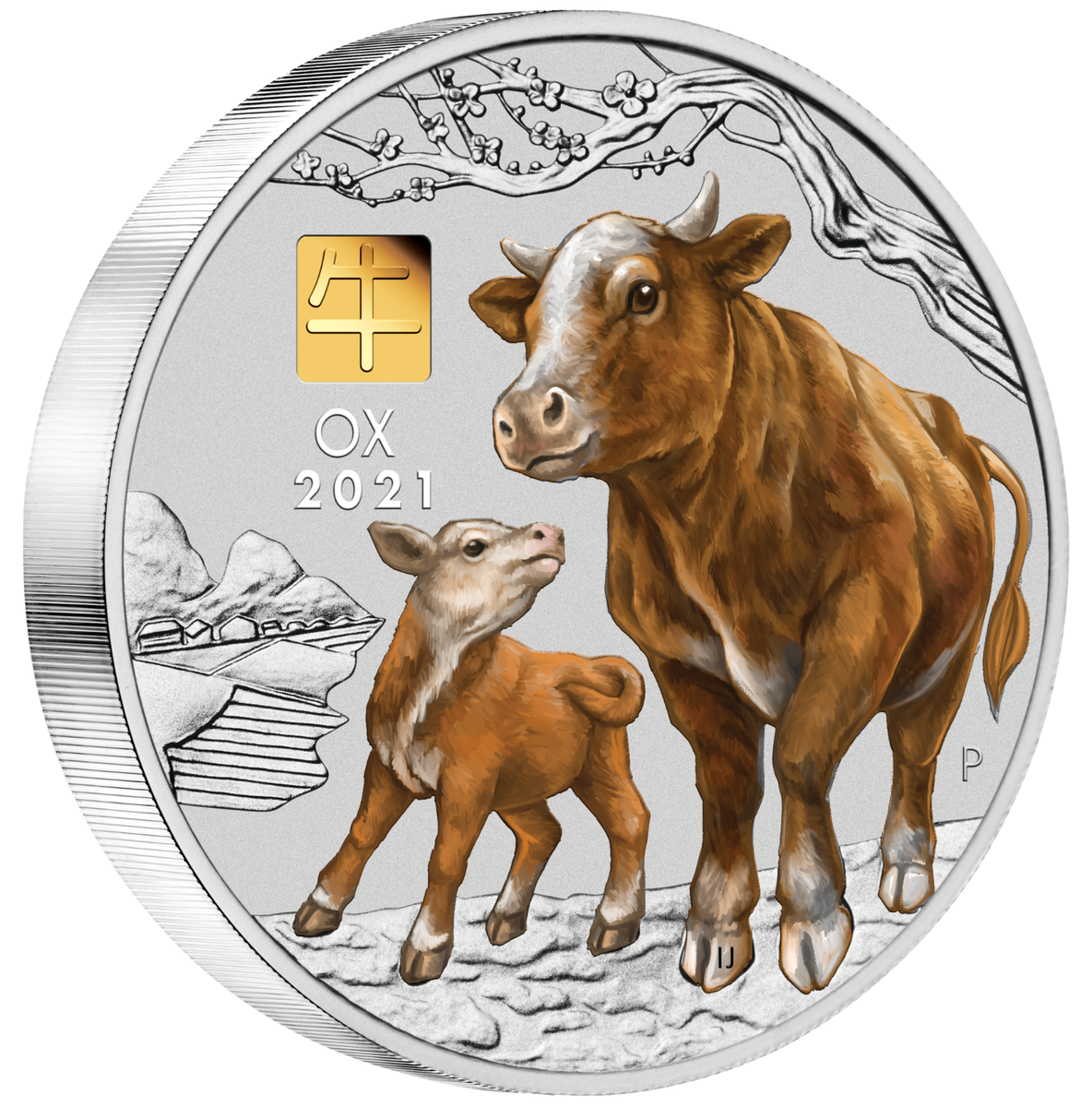 2021 Year of the OX 1 KILO .9999 SILVER COIN AUSTRALIA with 1g