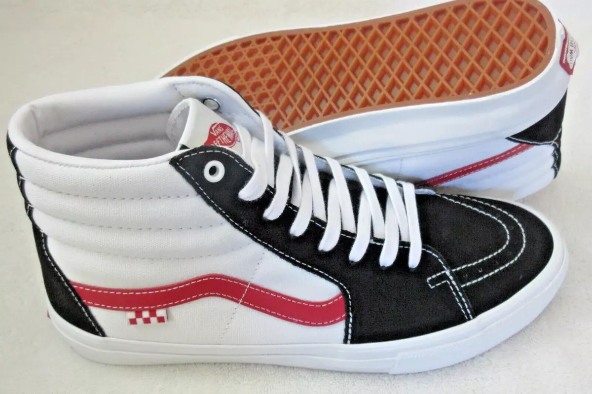 White black and red clearance vans