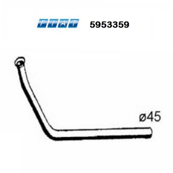 Originaler Vorderer Abgasrohr Tubo GAS DI Scarico Fiat Regata 1.7 Diesel 5953359-image