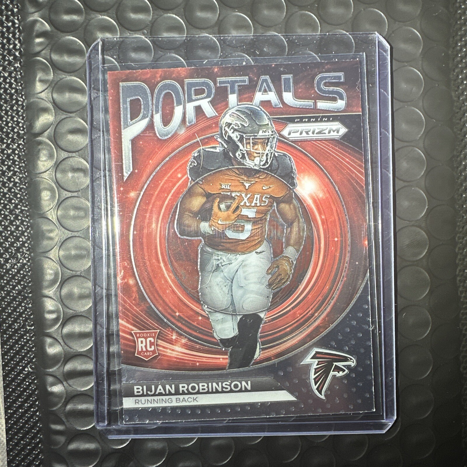 2023 Panini Prizm #PO8 Falcons Bijan Robinson Portals RC