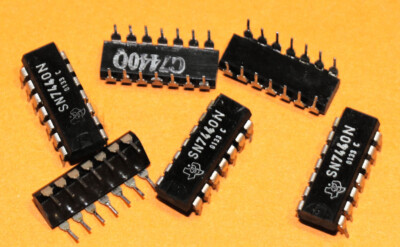 2St. SN7440N DIP14 Texas Instruments Gatter Dual 4-input Positive-NAND buffers