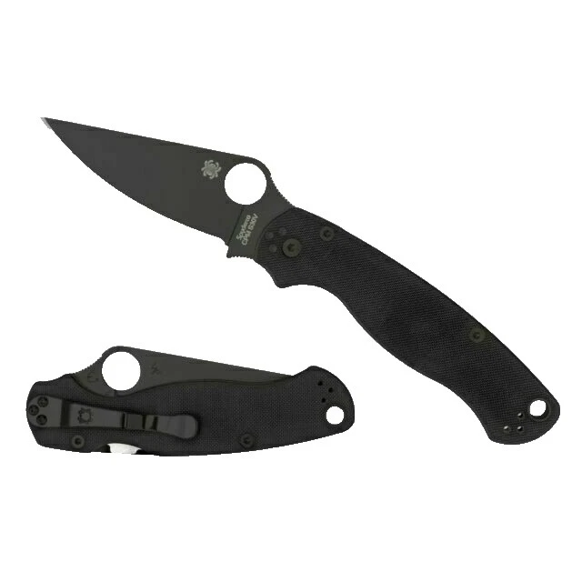 Cuchillos plegables de colección Spyderco Military Negro