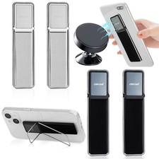 4 Pieces Phone Grip Strap Telescopic Phone Kickstand Elastic Finger Holer Han...