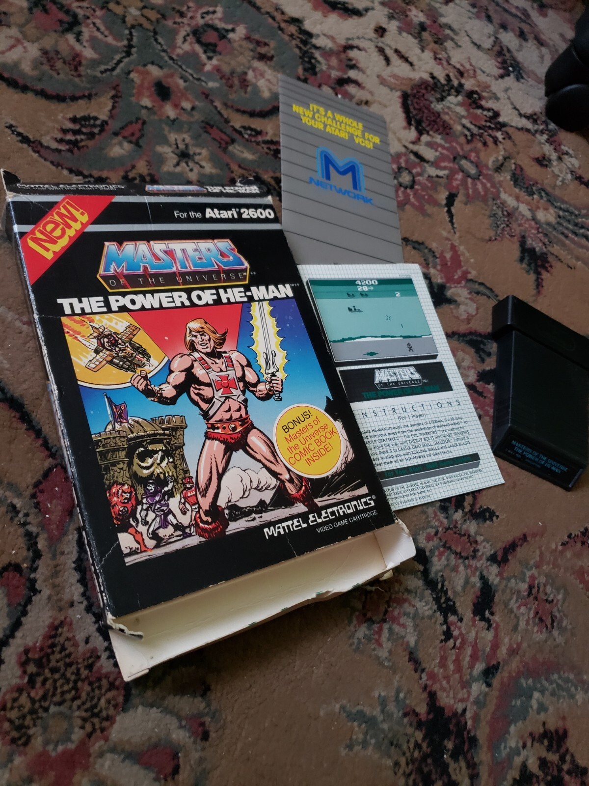 Rare Masters of the Universe: The Power of He-Man CIB (Atari 2600, 1983)  !