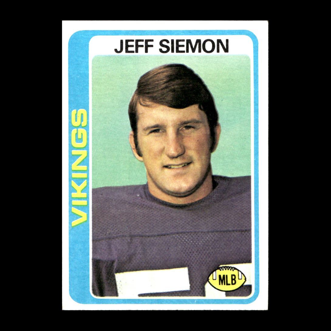 Jeff Siemon 1978 Topps Minnesota Vikings #58 R308C 2 | eBay