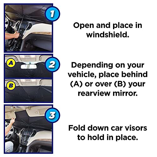 Ontel Brella Shield by Arctic Air, Car Windshield Sun Shade, OneSize (31x57), 735541245206 eBay