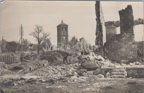 Groß Foto a. Nachl. R. v Berendt, Spaziergang durch Rethel FRA 1917 XT55183