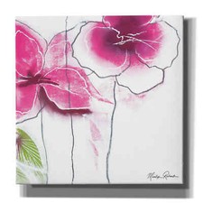 Epic Graffiti 'Pink Floral' by P.S. Art, Canvas Wall Art