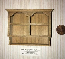 MINIATURE DOLLHOUSE 1:12 SCALE PINE WALL CUPBOARD - SIR THOMAS THUMB - 916.1