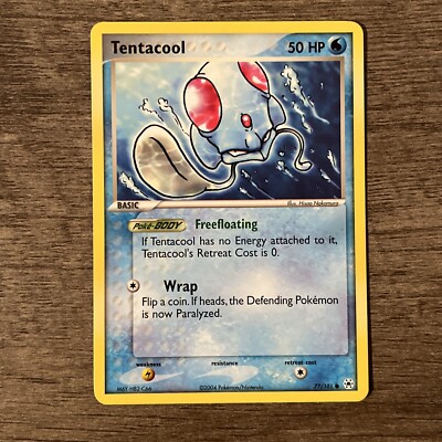旧遊戯王、ポケモンカード、MTG Tentacool 77/101 EX Hidden Legends NON Holo Nintendo 2004 Pokemon