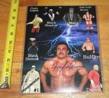 WWF WWE Jose Luis Rivera Wrestling Photo Signed 8 x 10 COA NWA WWC Puerto Rico