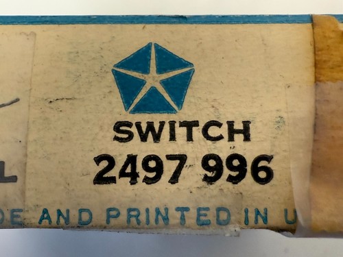 1965-1966 Chrysler Newport 300 Heater Blower Fan Control Switch 2497996 NOS - Picture 10 of 12