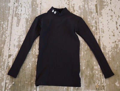 UNDER ARMOUR ColdGear Black Long Sleeve Mock Neck Compression