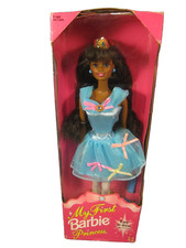 Nice My First Barbie Princess bambola afroamericana 1994 Mattel #13065 nuovo con scatola