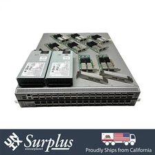 64 Port 40GbE QSFP+ Cisco Nexus Enterprise LAN Switch 2x PSU + 8x 40GB QSFP+ NIC