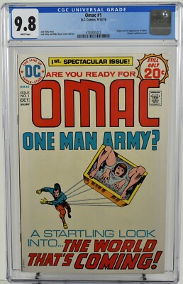OMAC #1 CGC 9.8 (1974) Jack Kirby Story Atomic Explosion Panel DC Comics