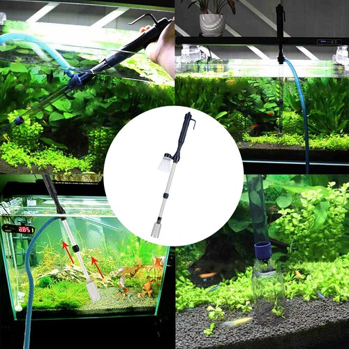 Electric Gravel Vacuum Cleaner Pump Aquarium Fish Tank Water Change Siphon Tools - Picture 6 of 12