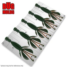 Bait DIY Fishing Mold Soft Plastic Baits Lure Plastisol Bass KinkyBeaver