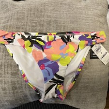  44 Bar III Womens Paradise Garden Tab-Side Hipster Bikini Bottoms Size Small A