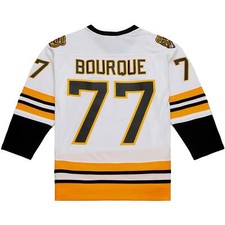 MAGLIA BIANCA uomo Mitchell & Ness NHL BRUINS 1989 RAY BOURQUE