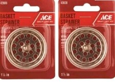 2 Sink Drain Strainer Basket Stopper 1-1/2''  New