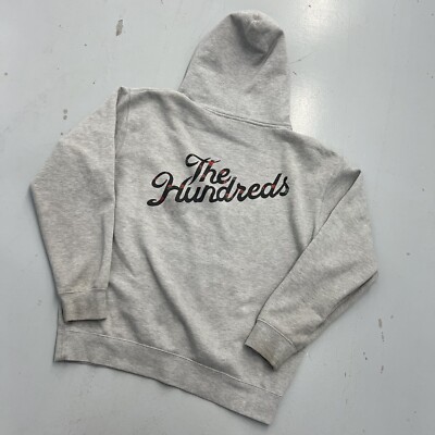 The Hundreds Slant Rose Pullover Hoodie Heather Gray Sweatshirt