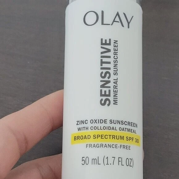 2 protectores solares minerales sensibles Olay FPS 30 avena coloidal 50 ml caducidad 4/25 14 quilates Foto 2 de 4