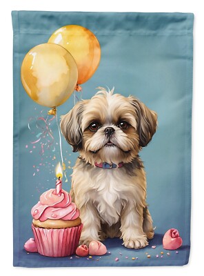 Shih Tzu Happy Birthday Flag