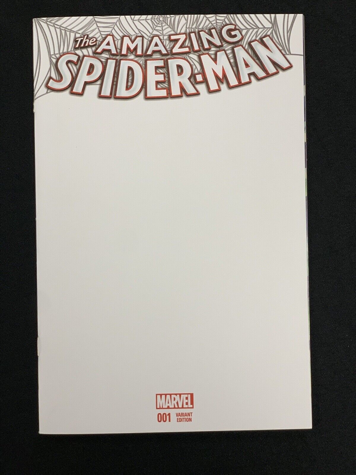 Amazing Spider-Man #1 Blank Sketch Variant Marvel Comics 2015