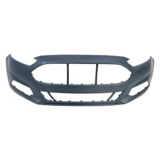 Primed Front Bumper Cover W/O Radar Holes Plastic For 2013-2016 Ford Fusion S SE