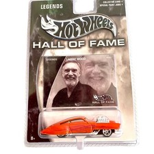 Hot Wheels Orange Pearl Evil Twin 02 Hall of Fame Legends Larry Wood Real Riders