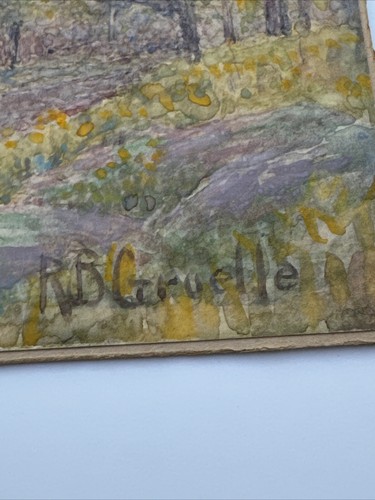 RICHARD BUCKNER GRUELLE PAINTING ANTIQUE LISTED INDIANA SUNSET IMPRESSIONISM - Picture 16 of 22